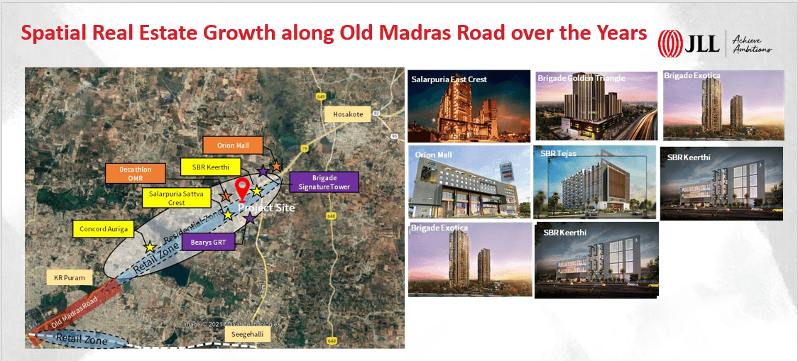 Spatial real estate growth - Old madras road - Mista sri city